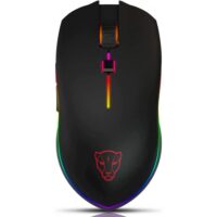 Motospeed V40 RGB Wired Gaming Mouse, 6 programmable Buttons, 4000 DPI - Black