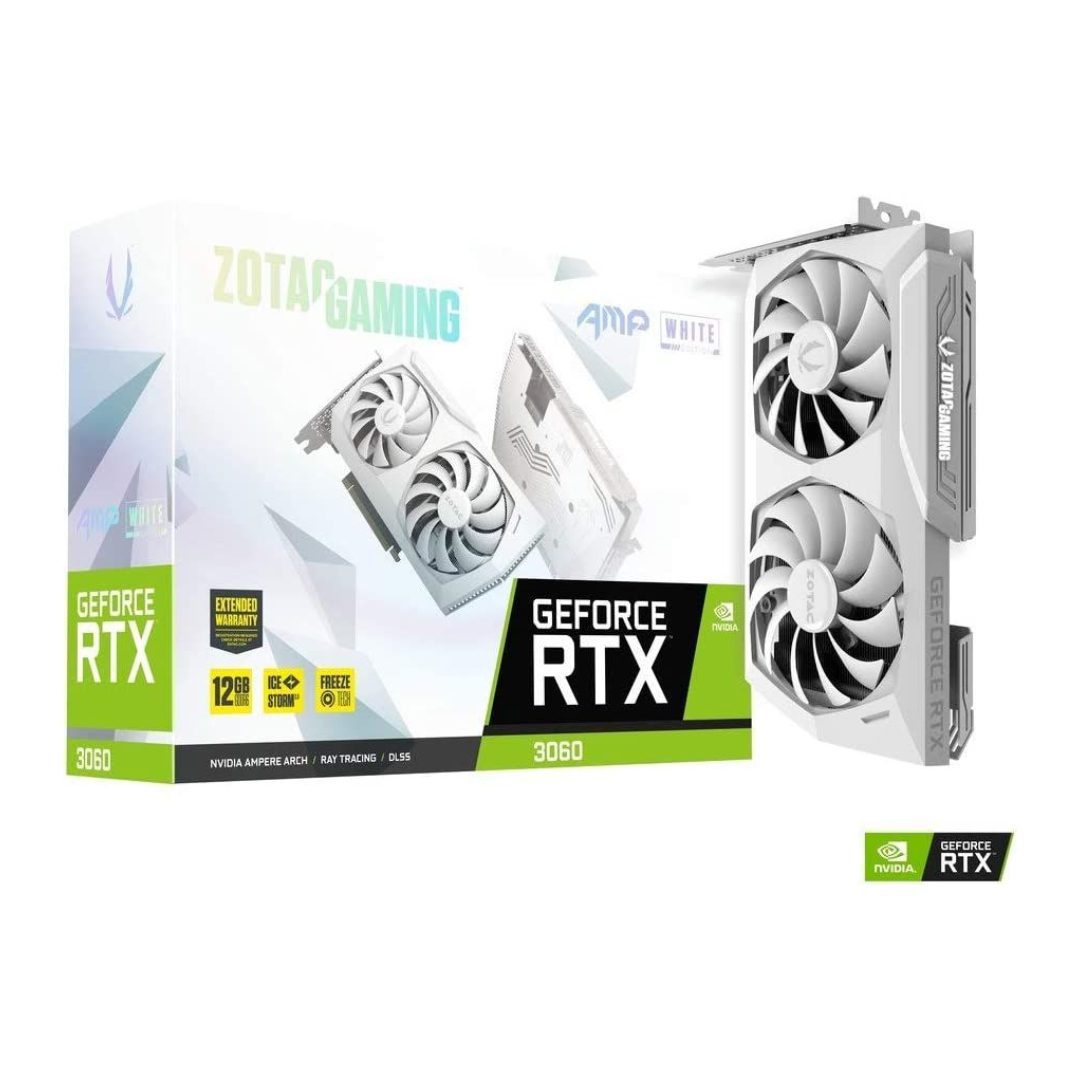 ZOTAC RTX 3060 AMP Graphics Card (GPU) White Edition