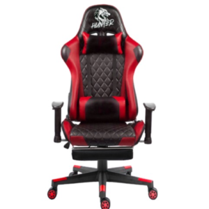 Hunter Gaming Chair Series V2 Red with Leg Rest