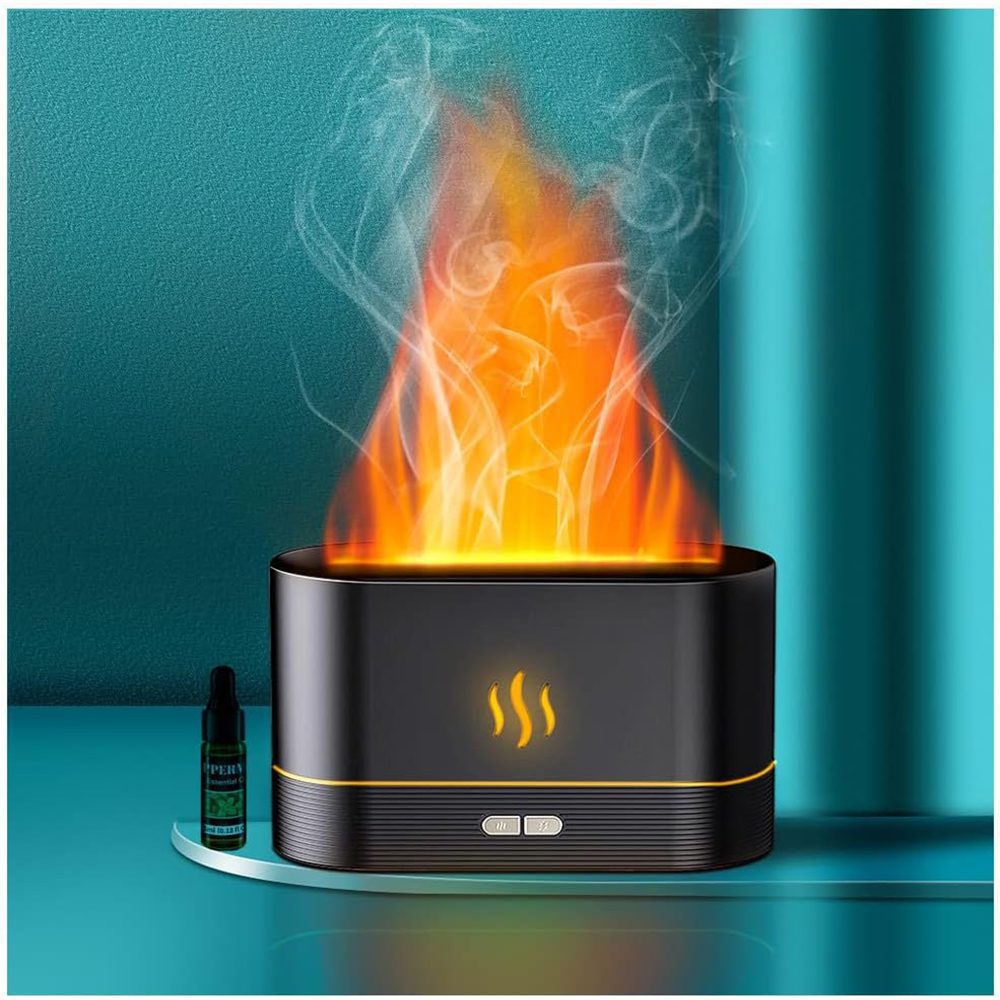 Flame Diffuser Mist Humidifier Aromatherapy RGB LED Diffuser
