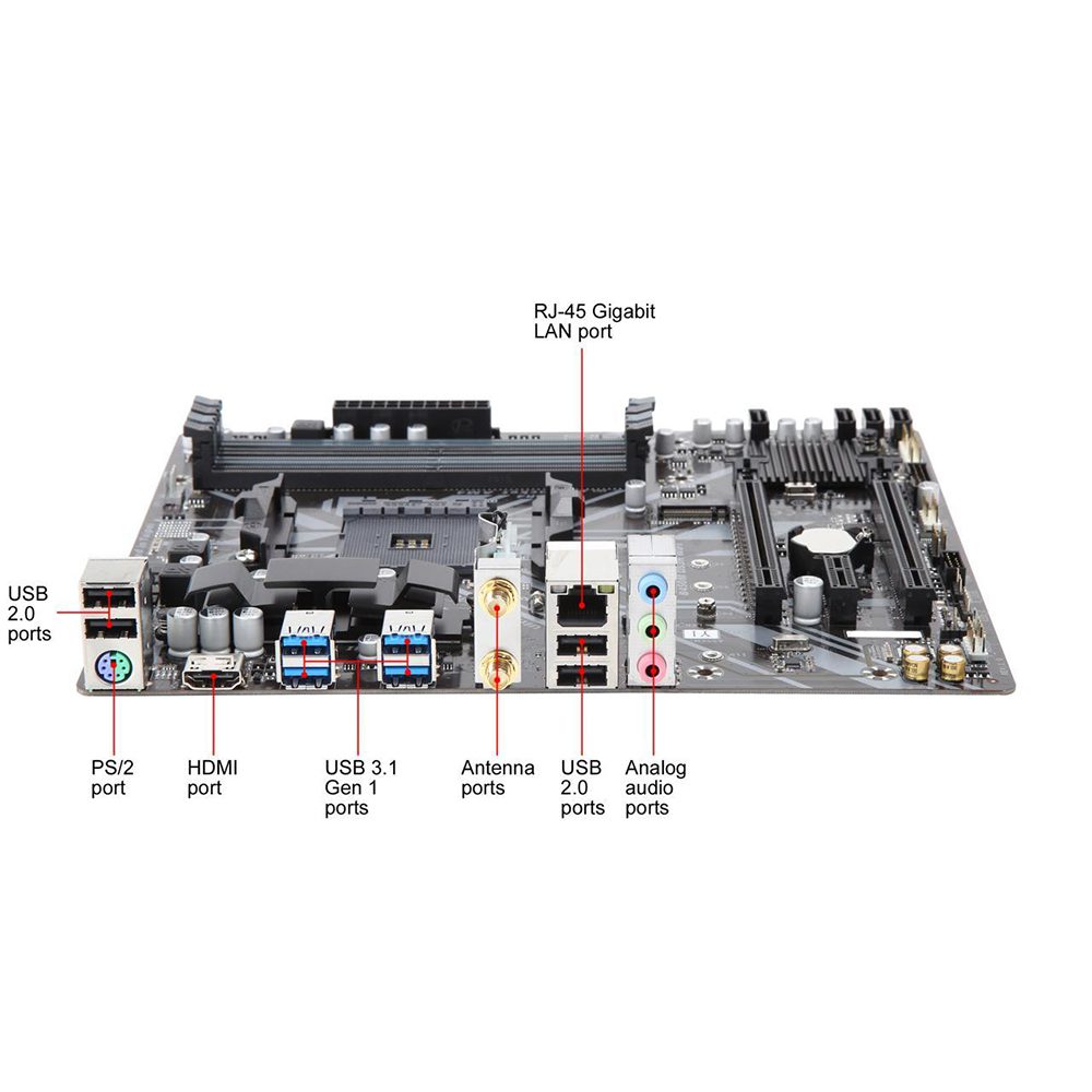 GIGABYTE B450M DS3H WIFI AM4 AMD Micro ATX Motherboard