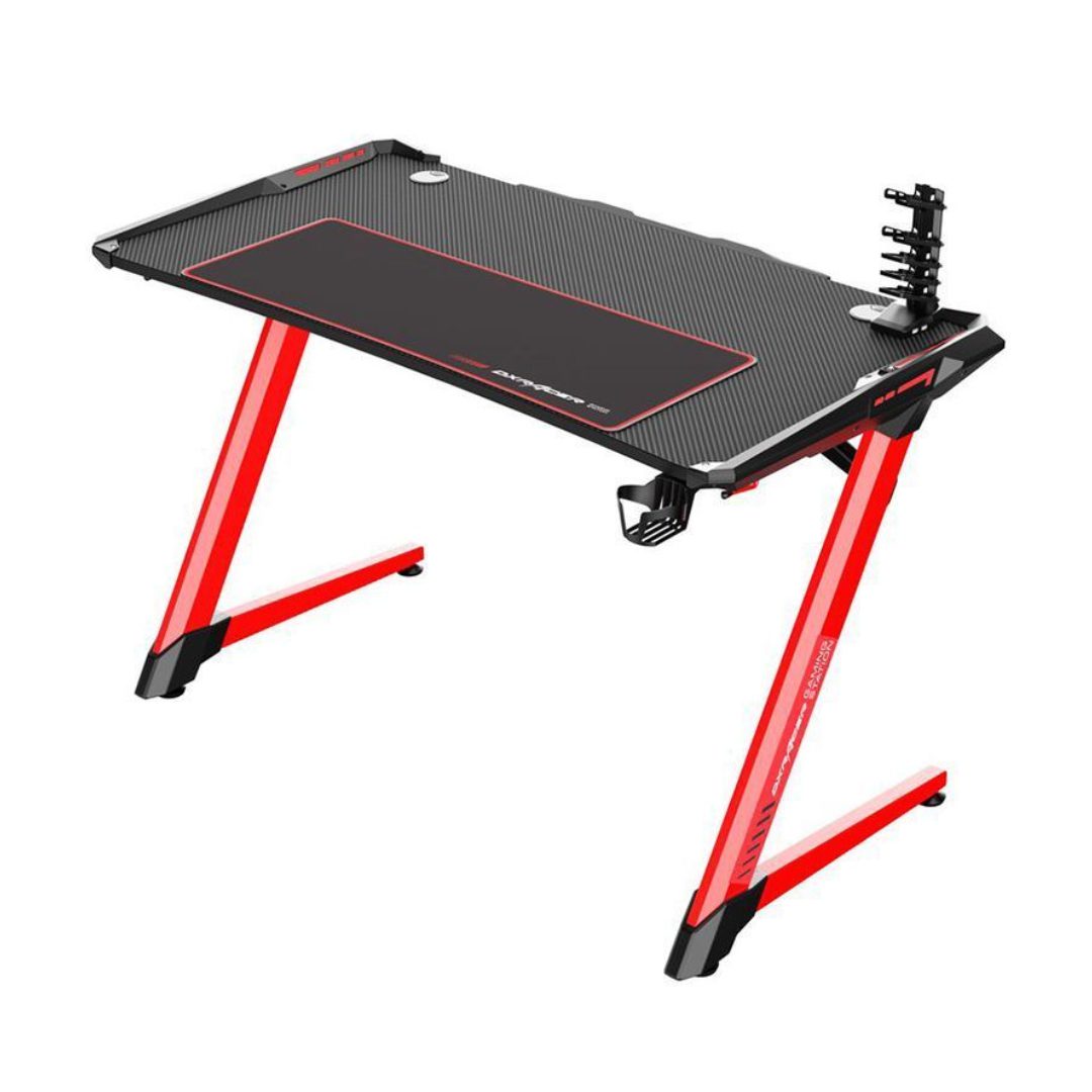 DXRacer E-Sports RGB Gaming Desk - Black/Red
