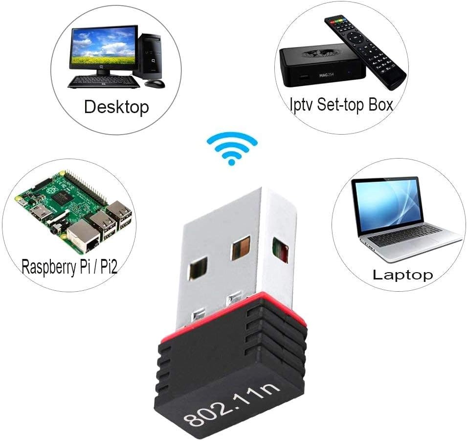 USB Wireless Wifi Adapter 150Mbps Mini for PC Desktop Computer