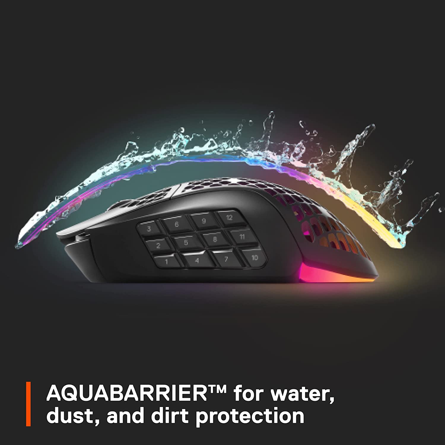SteelSeries Aerox 9 Wireless – Ultra-Lightweight Wireless Gaming Mouse – 18000 CPI – TrueMove Air Optical Sensor - Water Resistant– 180 Hour Battery – 18 Programmable Buttons