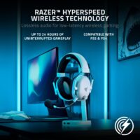 Razer BlackShark V2 Pro Wireless Gaming Headset: THX 7.1 Spatial Surround Sound - 50mm Drivers - Detachable Mic - for PC, PS5, PS4, Switch