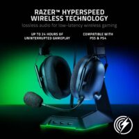 Razer BlackShark V2 Pro Wireless Gaming Headset: THX 7.1 Spatial Surround Sound - 50mm Drivers - Detachable Mic - for PC, PS5, PS4, Switch