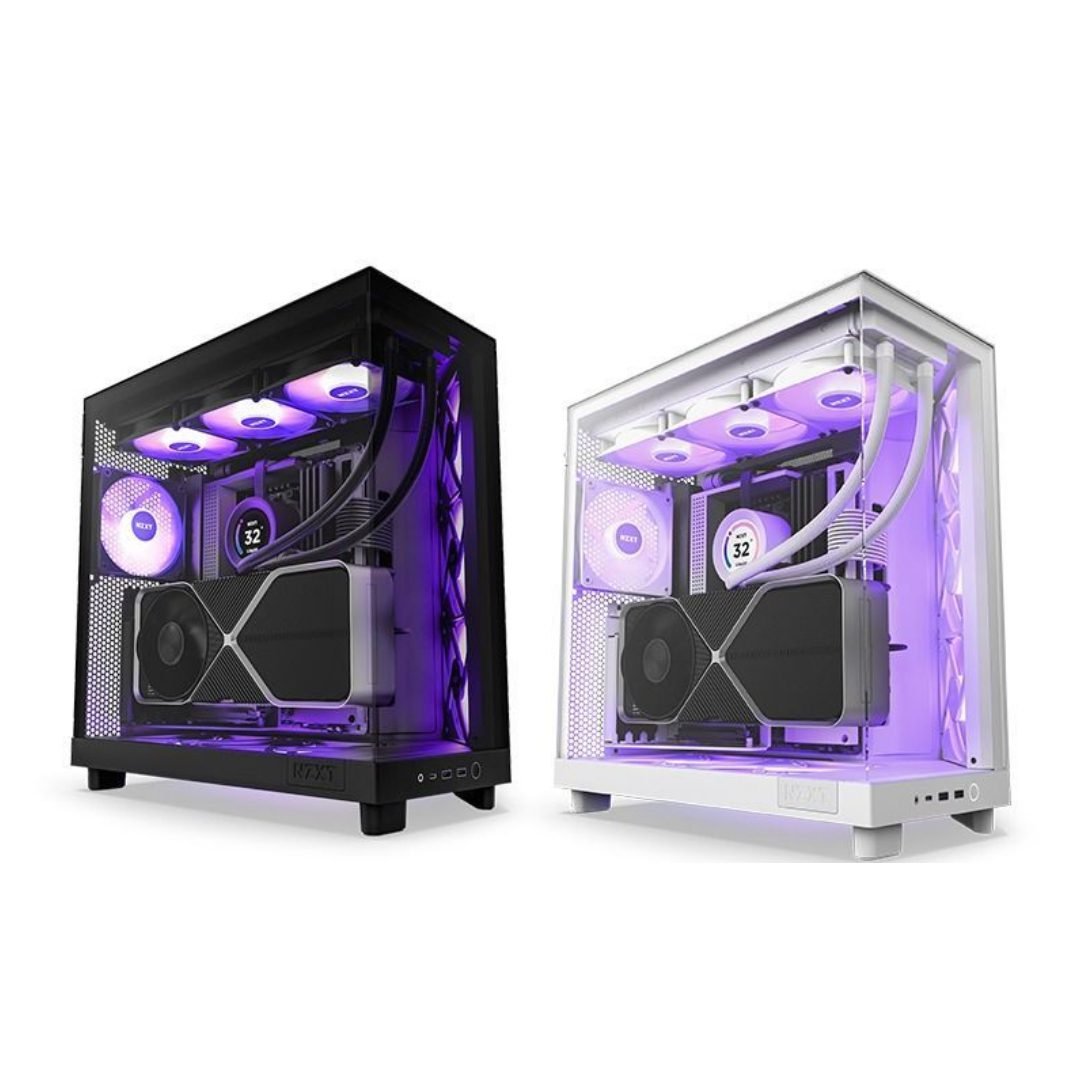 NZXT H6 FLOW RGB Compact Dual-Chamber Mid-Tower Airflow Case - Computia