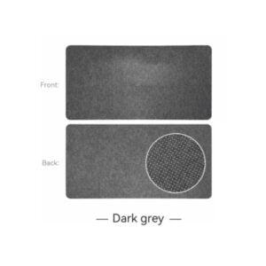 Alternative view of Premium Large Size Wool Felt Mouse Pad - Dark Grey