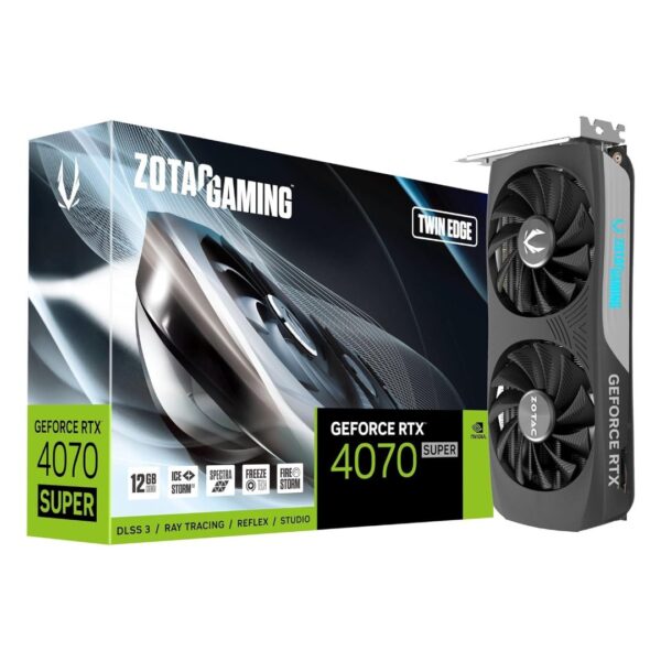 ZOTAC Gaming GeForce RTX 4070 Super Twin Edge graphics card specifications in Bahrain and Saudi Arabia