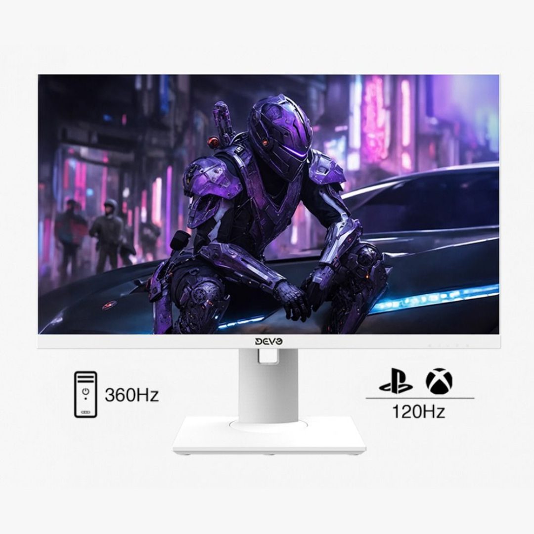 Devo DFI27360 27-inch IPS FHD 360Hz Flat Gaming Monitor with 0.3ms Response Time – White