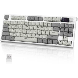 Attack Shark - K86 RGB 75% Wireless Mechanical Keyboard with LCD Screen - Business Gray