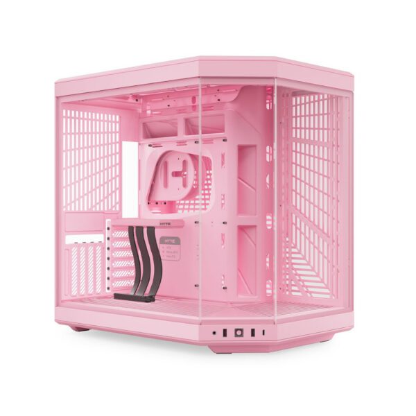 HYTE Y70 Dual Chamber ATX Mid-Tower Case – Pink | Panoramic Glass, PCIe 4.0, 360mm Radiator