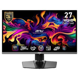 MSI MPG 271QRX QD 27-Inch OLED QHD 360Hz Gaming Monitor