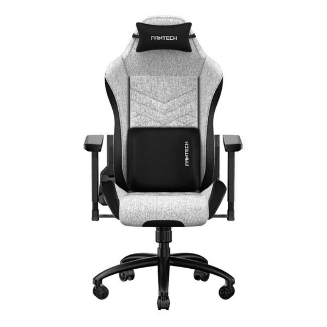 Fantech GC192 Alpha Grey Gaming Chair – Fabric, Memory Foam Lumbar, Reclining Ergonomic Seat