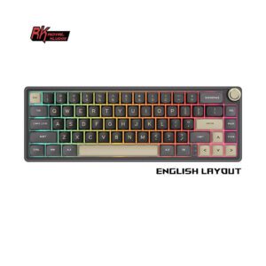 Royal Kludge R65 Phantom Wired RGB Mechanical Keyboard with QMK/VIA & Metal Volume Knob