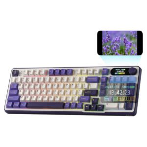 Royal Kludge S98 Camping Wireless Tri-Mode Hot Swap Gaming Keyboard with RGB Backlit and Smart Display