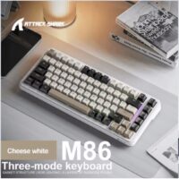 Attack Shark M86 Gasketed Wireless Hot Swap Mechanical Keyboard - RGB, 75% Layout