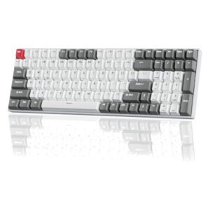 Royal Kludge RK100 Wireless Keyboard - Full-Size 100 Keys RGB Mechanical