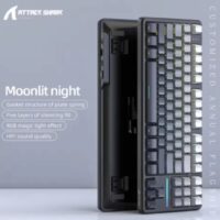 Attack Shark X87 Bluetooth RGB Hot-Swap Gaming Mechanical Keyboard Moonlit night