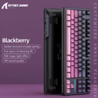 Attack Shark X87 Bluetooth RGB Hot-Swap Gaming Mechanical Keyboard - Blueberry