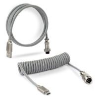 Royal Kludge Coiled Keyboard Cable USB-C Custom Cord for Mechanical Gaming Keyboards