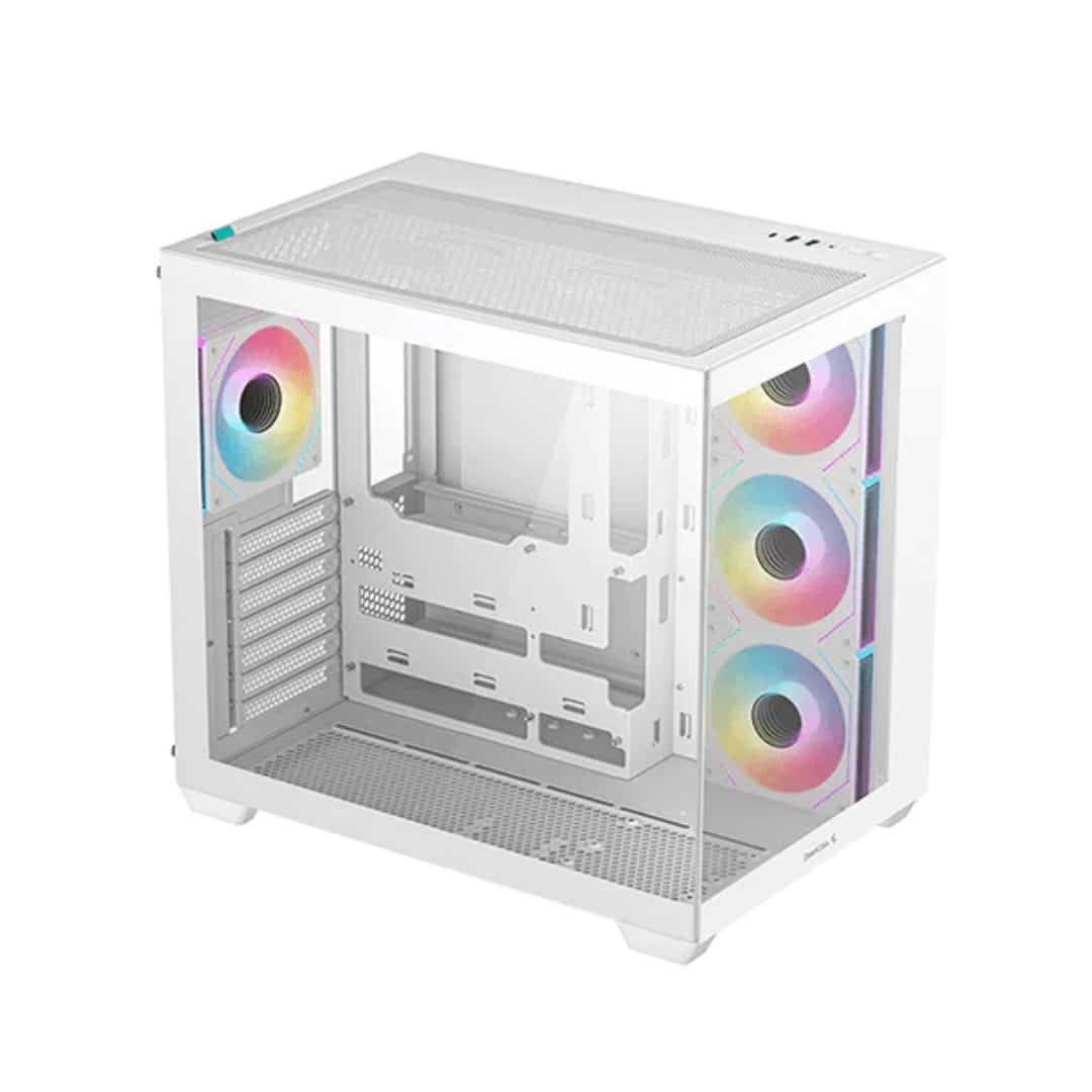 DeepCool CG530 4 Fans ATX Case - White | Computia Bahrain