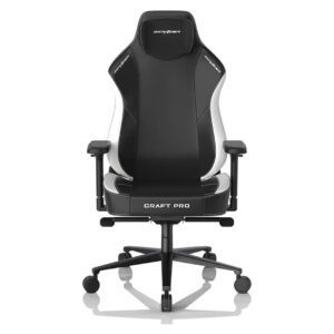 ✅ DXRacer Craft Pro Classic Size XL Gaming Chair - Black/White | Ergonomic, 4D Armrests, Magnetic Memory Foam Pillow