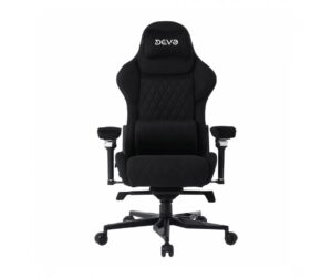 Devo Tyvon Elite Black Gaming Chair – Fabric, Reclining, Adjustable Support