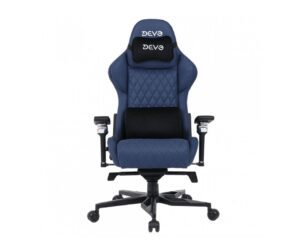 Devo Tyvon Elite Blue Gaming Chair – Fabric, Reclining, Adjustable Support