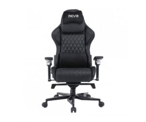 Devo Tyvon Elite Black Gaming Chair – Fabric, Reclining, Adjustable Support