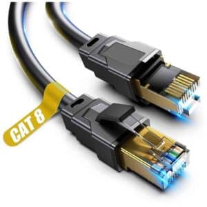 Ethernet Cable Cat8 Black<span> - </span>25m