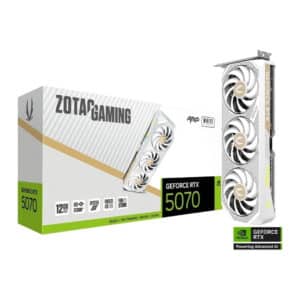ZOTAC GAMING GeFORCE RTX 5070 AMP 12GB GDDR7 Graphics Card - WHITE