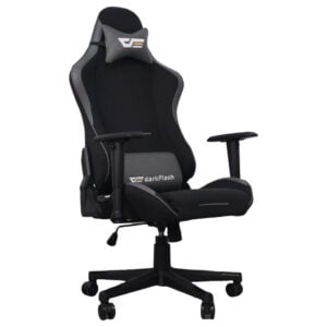 Alternative view of DarkFlash RC400 Gaming Chair, Adjustable Dual-Pillow Gaming Chair Fabric - Black