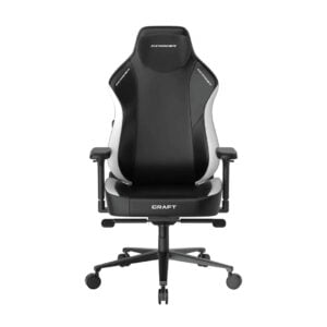 DXRacer Craft Pro Classic Gaming Chair Black/White – Memory Foam, 4D Armrests, Craft Series