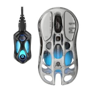 GravaStar Mercury M1 PRO Battle Worn Edition - Silver Mist with reciever