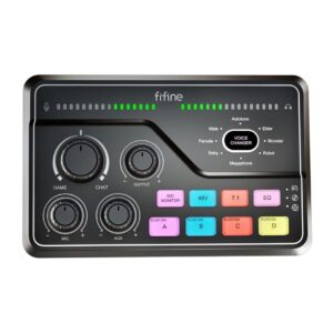 Fifine AmpliGame SC8 Audio Mixer<span> - </span>Black