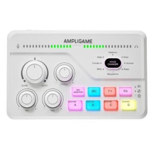 Fifine AmpliGame SC8 Audio Mixer<span> - </span>White