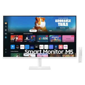 Samsung M5 32" 32inch VA FHD M50D Smart Monitor WiFi+BT w/Speakers - White | LS32DM501EMXUE