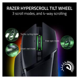 Alternative view of Razer Basilisk V3 Pro HyperScroll Tilt Wheel - 30K DPI Wireless Gaming Mouse