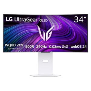 LG 34-inch Ultragear 2K OLED Curved Gaming Monitor 240Hz, 1ms, NVIDIA G-Sync Compatible, AMD FreeSync Premium | 34GX90SA-W