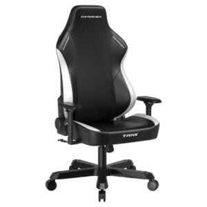 Alternative view of DXRacer Tank Series Gaming Chair, 4D Adjustable Armrests, Magnetic Headrest - Black/White