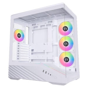 Lian Li Vector V100 with 4 RGB Fans Mid-Tower Case<span> - </span>White