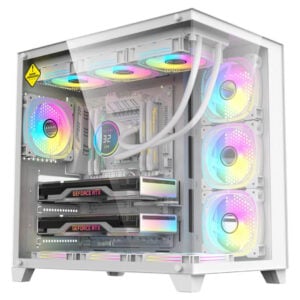 Vital Mid-Tower Case with 7 RGB Fans<span> - </span>White