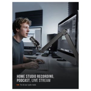 FIFINE BM66 Mic Arm Microphone Boom Stand for Gaming and Streaming