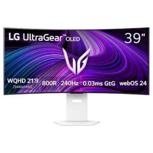 LG 39" 39inch 39GX90SA-W OLED 240Hz WQHD Curved Smart Monitor 240Hz 0.03ms