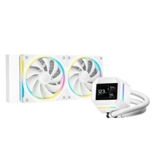 Deepcool AIO Liquid Cooler LM240 A-RGB Customizable 2.4" IPS LCD Screen<span> - </span>White