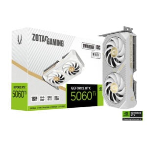 ZOTAC GAMING GeFORCE RTX 5060 Ti 16GB TWIN EDGE GDDR7 Graphics Card (White)