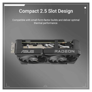 Alternative view of ASUS Dual Radeon RX 9060 XT 16GB GDDR6 Graphics Card