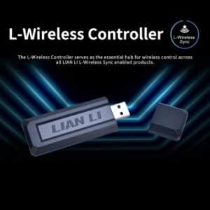 Alternative view of Lian Li L-Wireless Controller for SL-Infinity, CL Wireless, SL & TL Wireless, Strimer Wireless, and Hydroshift II