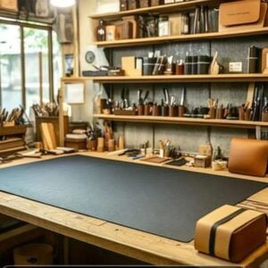 Alternative view of Large PU leather mousepad - 60x120cm